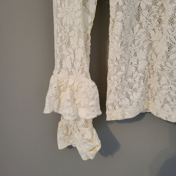Nightcap Victorian Lace Long Sleeve Blouse Size 3 - Picture 7 of 12